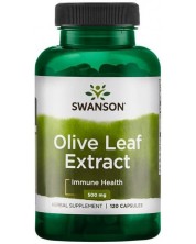 Olive Leaf Extract, 500 mg, 120 капсули, Swanson