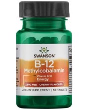 B-12 Methylcobalamin, 2500 mcg, 60 таблетки, Swanson