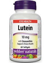 Lutein, 10 mg, 60 софтгел капсули, Webber Naturals -1