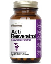 Acti Resveratrol, 200 mg, 60 капсули, Herbamedica -1