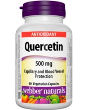 Quercetin, 500 mg, 60 капсули, Webber Naturals -1