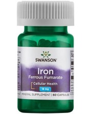 Iron, 18 mg, 60 капсули, Swanson -1