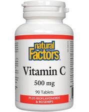 Vitamin C, 500 mg, 90 таблетки, Natural Factors