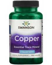 Copper, 2 mg, 300 таблетки, Swanson -1