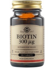 Biotin, 300 mcg, 100 таблетки