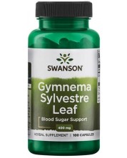 Gymnema Sylvestre Leaf, 100 капсули, Swanson -1