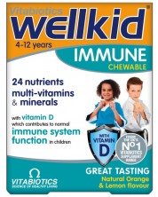 Wellkid Immune, 30 дъвчащи таблетки, Vitabiotics -1