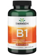 Vitamin B1, 100 mg, 250 капсули, Swanson