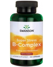 Super Stress B-Complex, 100 капсули, Swanson -1