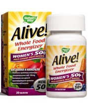 Alive Women's 50+ Мултивитамини, 30 таблетки, Nature's Way