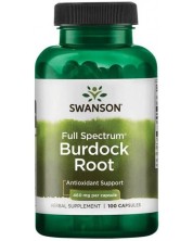 Full Spectrum Burdock Root, 460 mg, 100 капсули, Swanson