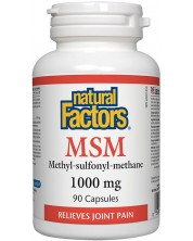 MSM Methyl-sulfonyl-methane, 1000 mg, 90 капсули, Natural Factors -1