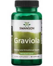 Graviola, 530 mg, 60 капсули, Swanson