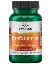 Benfotiamine, 160 mg, 60 капсули, Swanson -1