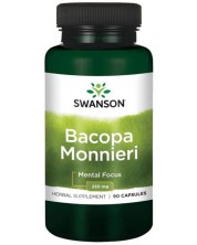 Bacopa Monnieri, 250 mg, 90 капсули, Swanson -1