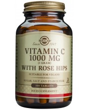 Vitamin C with Rose Hips, 1000 mg, 100 таблетки, Solgar -1