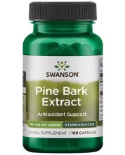Pine Bark Extract, 50 mg, 100 капсули, Swanson -1