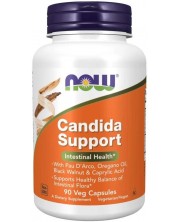 Candida Support, 90 растителни капсули, Now -1