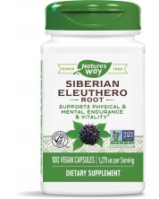 Siberian Eleuthero, 425 mg, 100 капсули, Nature's Way -1