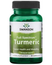 Turmeric, 720 mg, 30 капсули, Swanson -1