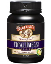 Total Omega-3-6-9, 90 меки капсули, Barlean's -1