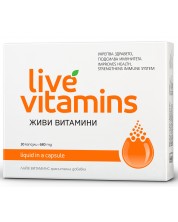 Live Vitamins, 680 mg, 30 капсули, Vitaslim Innove -1