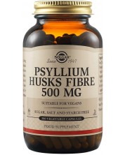 Psyllium Husks Fibre, 500 mg, 200 капсули, Solgar -1