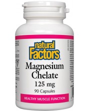 Magnesium Chelate, 125 mg, 90 капсули, Natural Factors -1