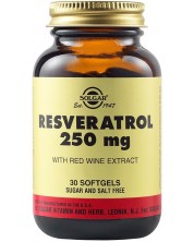 Resveratrol, 250 mg, 30 растителни капсули, Solgar