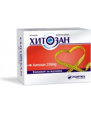 Хитозан, 250 mg, 60 капсули, Fortex -1