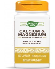 Calcium & Magnesium, 100 капсули, Nature's Way -1