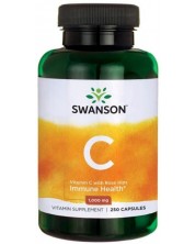 Vitamin C with Rose Hips, 1000 mg, 250 капсули, Swanson -1