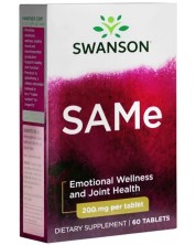 SAMe, 200 mg, 60 таблетки, Swanson -1