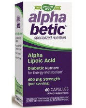 Аlpha betic Alpha Lipoic Acid, 200 mg, 60 капсули, Nature’s Way