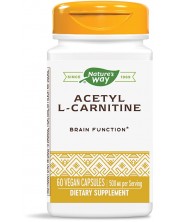 Acetyl L-Carnitine, 500 mg, 60 капсули, Nature's Way