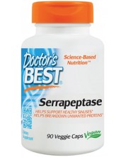 Serrapeptase, 40 000 SPU, 90 капсули, Doctor's Best