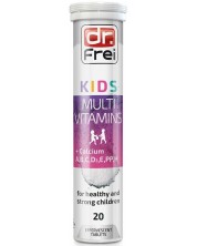 Хранителна добавка Dr. Frei - Kids Multivitamins, 20 таблетки -1