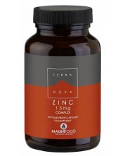 Zinc Complex, 15 mg, 50 капсули, Terra Nova