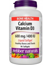 Calcium Vitamin D3, 90 капсули, Webber Naturals
