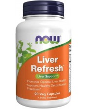 Liver Refresh, 90 растителни капсули, Now -1