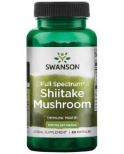 Full Spectrum Shiitake Mushroom, 500 mg, 60 капсули, Swanson -1