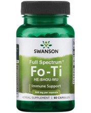 Full Spectrum Fo-Ti, 500 mg, 60 капсули, Swanson -1