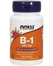 Vitamin B-1, 100 mg, 100 таблетки, Now -1