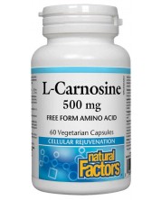 L-Carnosine, 500 mg, 60 капсули, Natural Factors