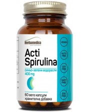 Acti Spirulina, 400 mg, 60 капсули, Herbamedica -1