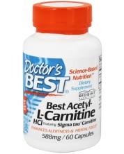Best Acetyl-L-Carnitine, 588 mg, 60 капсули, Doctor's Best -1