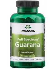 Full Spectrum Guarana, 500 mg, 100 капсули, Swanson -1
