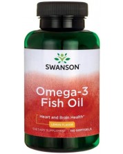 Omega-3 Fish Oil, 150 меки капсули, Swanson