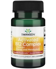 Activated B12 Complex, 60 дъвчащи таблетки, Swanson -1