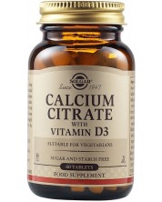 Calcium Citrate with Vitamin D3, 60 таблетки, Solgar